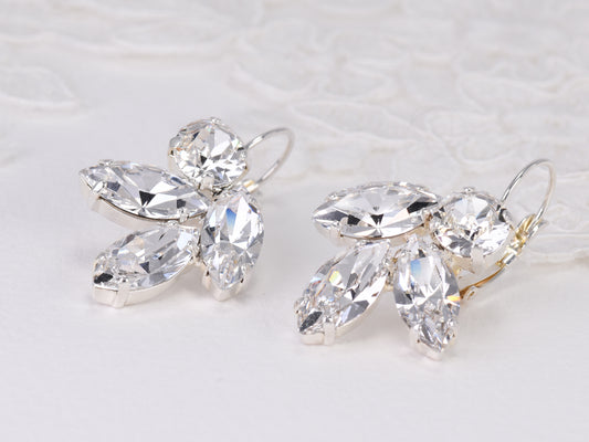 Lauren - A stylish and glamorous wedding earring design.