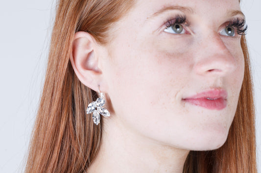 Lauren - A stylish and glamorous wedding earring design.